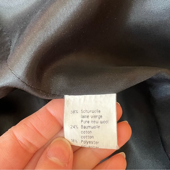 Vintage Klein Petit Paris Blazer Size 10 Wool Cotton Blend - Picture 12 of 13